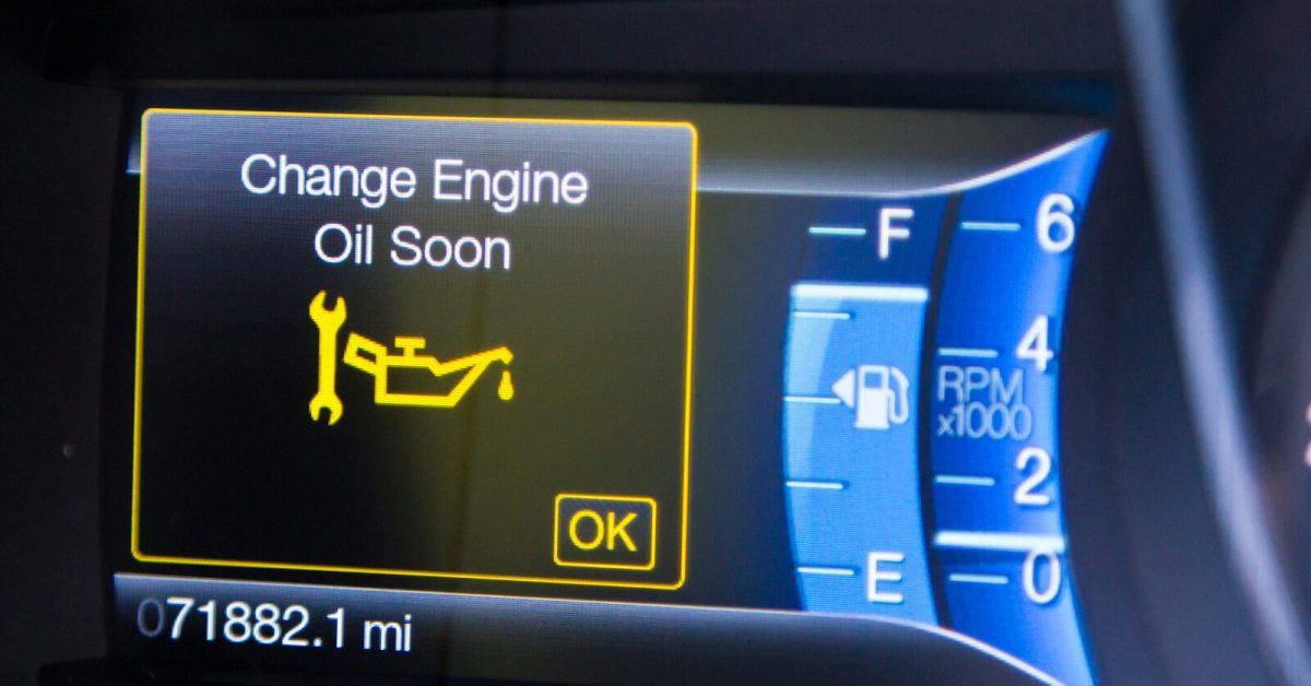 Car dashboard showing “Change Engine Oil Soon” warning. What does the oil change symbol look like? A wrench and oil can icon. Car dashboard showing "Change Engine Oil Soon" warning. What does the oil change symbol look like? A wrench and oil can icon.
